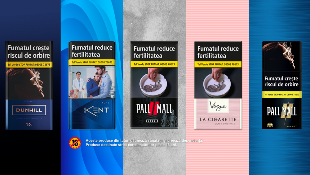 Dunhill, Vogue, Kent, Pall Mall, Rothmans TIMIȘOARA cover