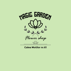 Magic Garden flower shop logo