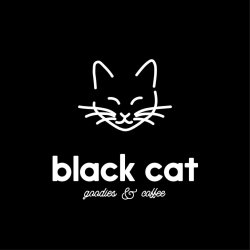 Black Cat- goodies & coffee logo