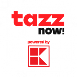 Tazz now powered by K logo