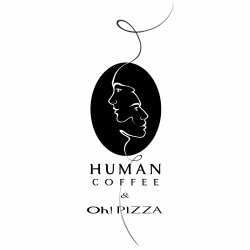 HUMAN Coffee & Oh! PIZZA logo