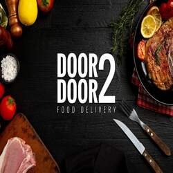 Door 2 door food delivery logo