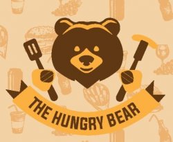 The hungry bear logo