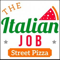 Italian job pizza and pasta logo