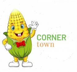 V corner town logo