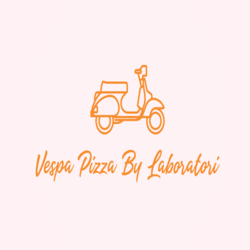 Vespa pizza by laboratori logo
