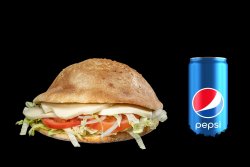33. Meniu Fresh Kebab lacto-vegetarian cu brânză + Pepsi 330 ml image