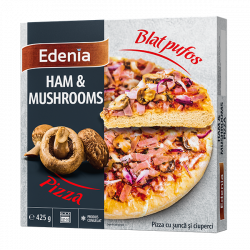Pizza ham&mushroom edenia 425gr