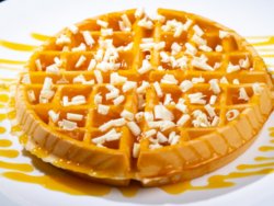 Passion fruit waffle image