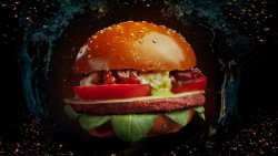 Untold fusion burger cu cartofi prajiti image