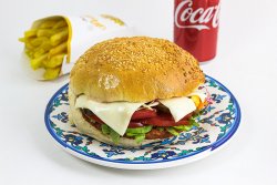 Meniu cheesburger de pui image