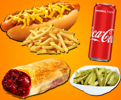 Meniu Cheesy Hot Dog XXL image
