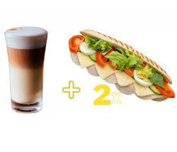 2 x Sandwich + 1 Cafea GRATIS la alegere image