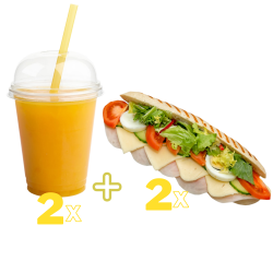 2 x Sandwich + 2 x Fresh portocale 500 ml image