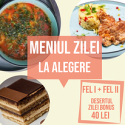 Meniul Zile fel I+II+ desert gratuit image