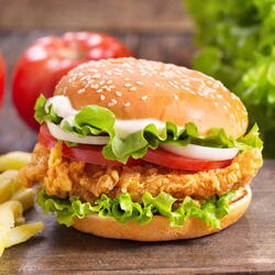 Crazy Chicken burger combo image