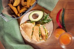 Spicy shrimp Quesadilla image