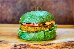 Vegan green lentil burger® image