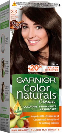 Garnier vopsea de par Color Naturals 3.3 Saten ciocolatiu inchis