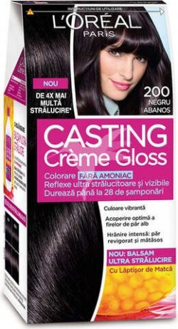 Loreal vopsea de par semi permanenta Casting Creme Gloss 200 Negru abanos
