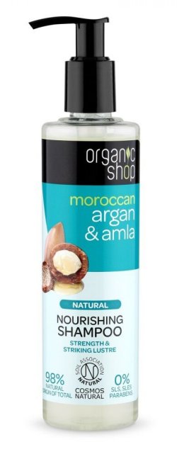 Organic Shop sampon pentru hranirea parului Moroccan Argan and Amla 280ml