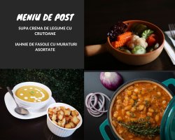 Meniu de Post 2 Supa crema de legume + Iahnie image