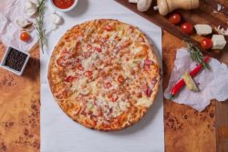 Pizza all’ amatriciana (con gnocchi)    image