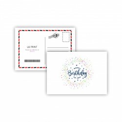 Carte poștală multicolor