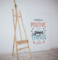 Tablou canvas “stay positive”