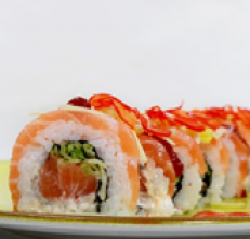 Salmon Dragon Roll - 8 buc image