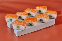 Salmon Oshi sushi image