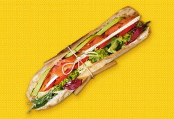 Sandwich cu somon și avocado image