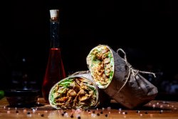 Spicy asian burrito image