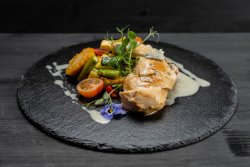 Chicken breast with gorgonzola sauce image