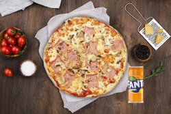 MENIU Pizza Prosciutto e Funghi Ø 30cm (+Suc+sos) image