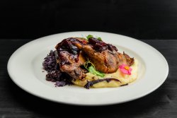 Duck legs with stewed cabbage & mashed potatoes 220g/200g image