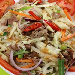  Hủ tiếu trộn/ Noodles Phở la tigaie, cu carne de vită image