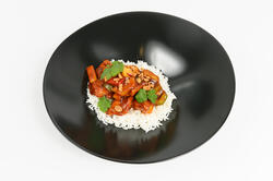 SWEET AND SOUR CHICKEN - Pui in sos dulce acrisor cu  orez image