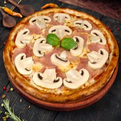 Pizza Prosciutto e funghi mica image