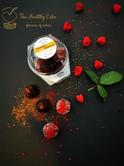 CarobMint & Raspberries Truffles image