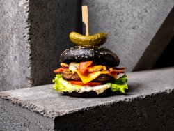 Black burger image
