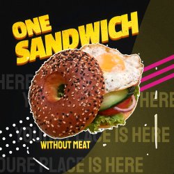 One sandwich veggie image