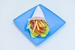 Gyros vegetarian pită image
