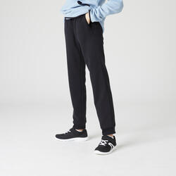 Pantalon de trening 500 educație fizică negru băieți