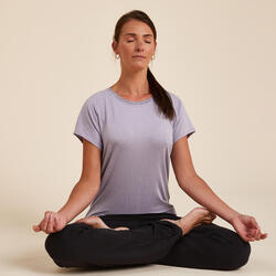 Tricou Yoga Ușoară Mov Damă   