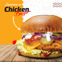 Chicken burger image