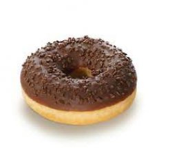Triple choco donut with cream chocolate image