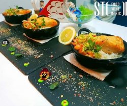 Somon & rice image