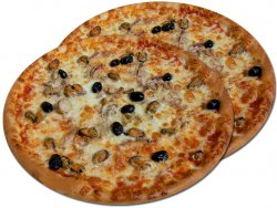 Pizza 1+1 Frutti di Mare 32 cm image