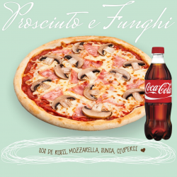Pizza Prosciutto e funghi image